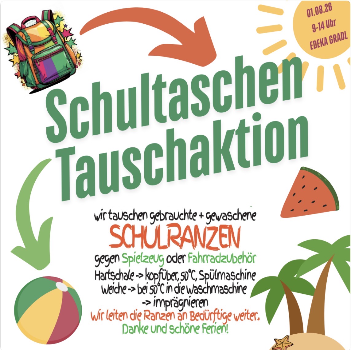 Schultaschentauschaktion
