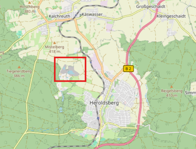 Karte Tongrube Mistelberg openstreetmap